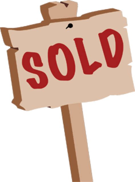 Sold Sign Clipart Clipart Best