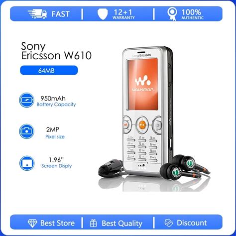 Sony Ericsson W610 Refurbished Original Unlocked W610i W610c Gsm 850