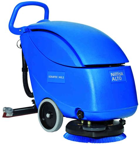 Nilfisk Scrubtec 343 2 Electric Powered Automatic Floor Scrubber Drier — The Vacuum Doctor