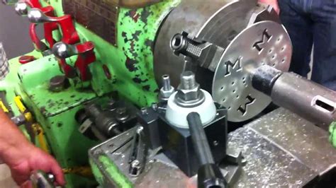 Machining A Groove In A Large Disc Using A Lathe Youtube