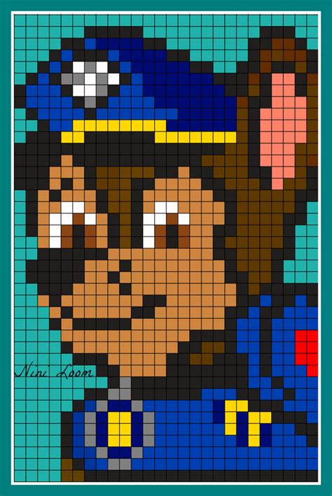 Pixel art pat patrouille facile coloriage ideas. Épinglé par Hanna Merisavo sur cross stitch | Dessin pat ...