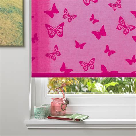 Colours Alessia Corded Pink Roller Blind L160 Cm W60 Cm