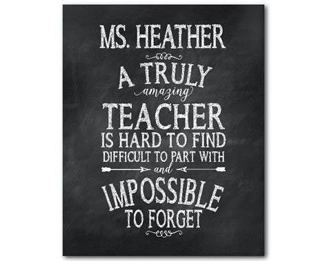 A Truly Amazing Teacher Is Hard To Find Difficult To Part With Etsy