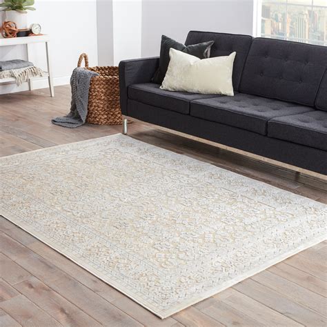 Jaipurliving Fables Taupeivory Area Rug And Reviews Wayfair