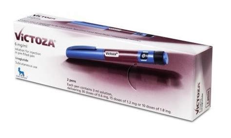 Victoza® (liraglutide) injection 1.2 mg or 1.8 mg is indicated as an adjunct to diet and exercise to improve glycemic control in patients 10 years and older. VICTOZA injection 6 mg. / Ml. 3 pens