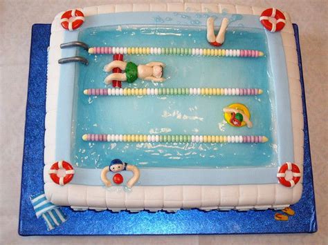 Swimming Pool Cake Pool Party Cakes Pool Cake Swimming Pool Cake