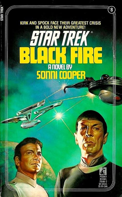Star Trek 8 Black Fire By Sonni Cooper Book Cover 1982 Boris