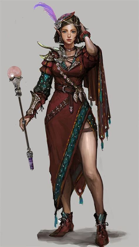 Pin By Emery Lizet On Roleplaying Female Wizard Concept Art