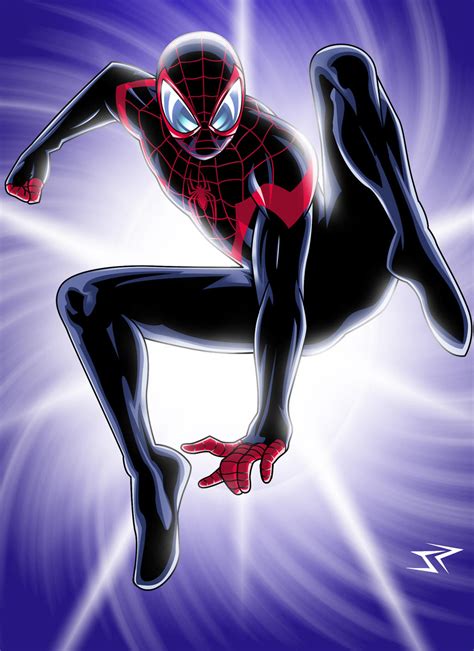 Ultimate Spiderman Miles Morales Art By Jonathanpiccini Jp On Deviantart