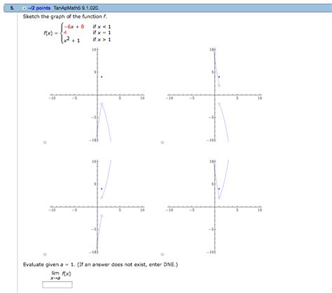 solved sketch the graph of the function f f x { 6x 8