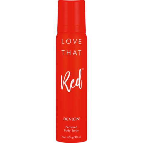 Revlon Love That Red Ladies Perfumed Body Spray 90ml Female Spray Deodorant Fragrances