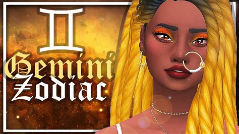 🌙 The Sims 4 Create A Sim Zodiac Sign Sims Gemini Cc Links ♊