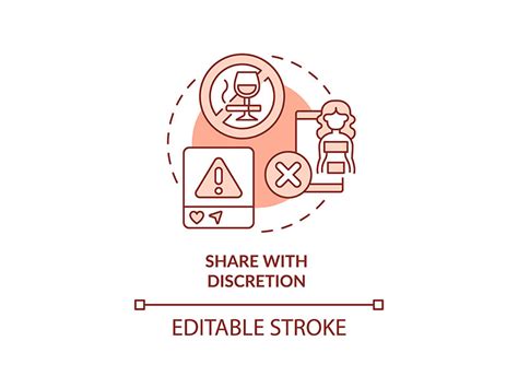 Share With Discretion Red Concept Icon By Bsd Studio ~ Epicpxls
