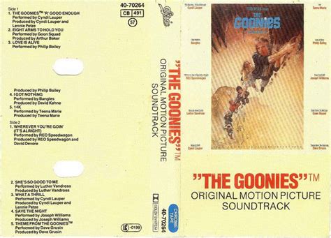 The Goonies Original Motion Picture Soundtrack 1985 Cassette Discogs