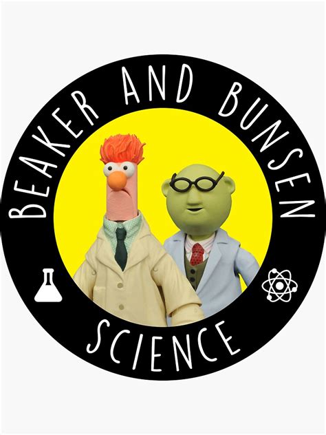 Beaker Muppets And Bunsen Science Sticker For Sale By Rojeck