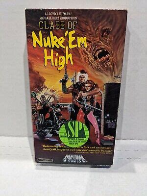 CLASS OF NUKE Em High VHS Horror Film TESTED Troma Inc Janelle Brady PicClick
