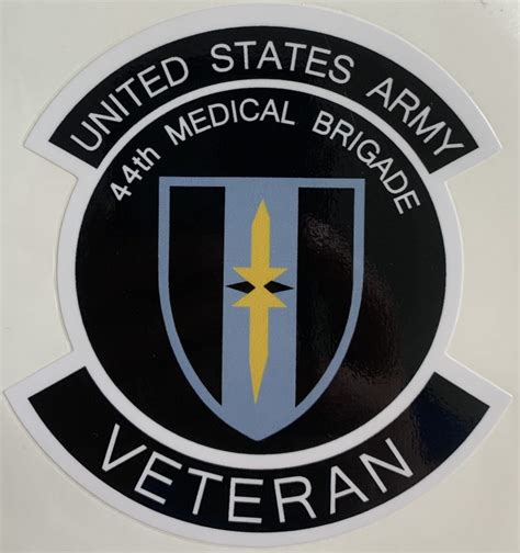 Us Army 44th Medical Brigade Veteran Sticker Decal Patch