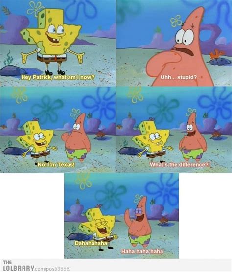 Spongebob Hey Patrick What Am I Patrick Uh Stupid Spongebob No