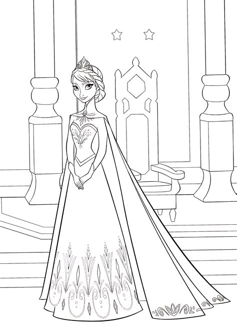 Free frozen 2 coloring pages print them all now. Walt Disney Coloring Pages - Queen Elsa - Walt Disney ...