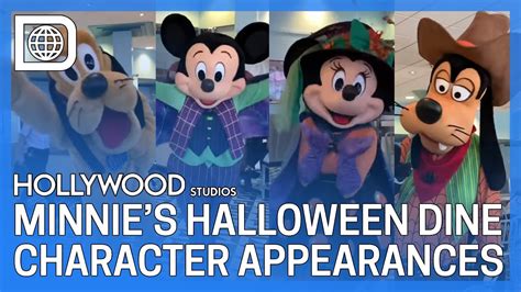 Minnies Halloween Dine At Hollywood And Vine Character Appearances