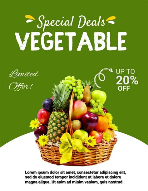 Copy Of Special Vegetable Deals Postermywall