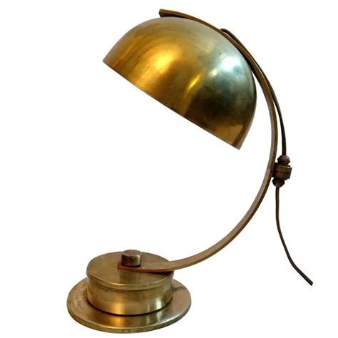 Art Deco Swivel Desk Lamp In Brass At 1stdibs