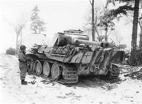 Destroyed Panzer V Panther Winter 1944 1945 Wwiipics