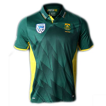 The jersey is designed in classic colours of bangladesh's national red and green. Proteas One Day International Green Jersey - SA Cricket Shop