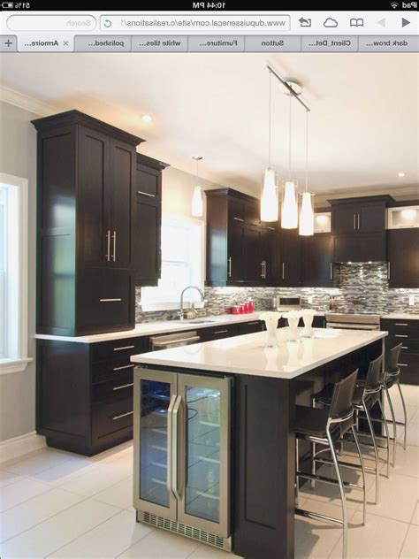 It not only provides you with an additional working space, but it offers an excellent for example, you can use the space under your island to add a small fridge which you can stock up with wine or other types of drinks or beverages. Kitchen Island With Wine Fridge Images ... | Simple ...