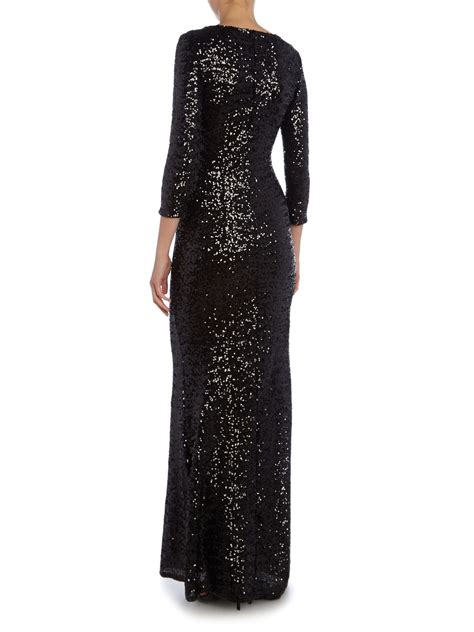 Tfnc Sequin Dress With Long Sleeves Mock Up Design Fashion Trends For