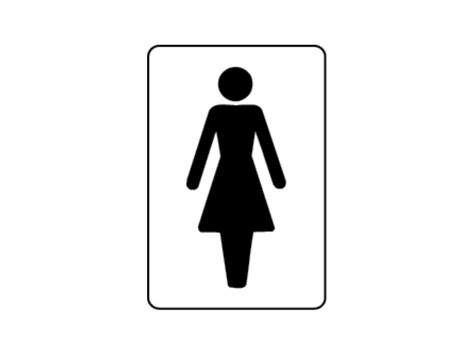 Female Toilet Sign 100mm X 150mm Info Signs Safe Industrial