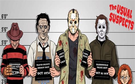 Comics Funny Freddy Krueger Jason Voorhees Michael Myers The Usual Suspects Leatherface