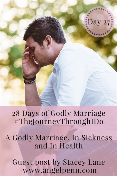 How To Have A Godly Marriage In Sickness And In Health