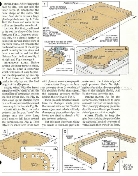 I'm a professional artist and craftsman specializing in hand made furniture and custom commissioned artwork. Bentwood Serving Tray Plans • WoodArchivist