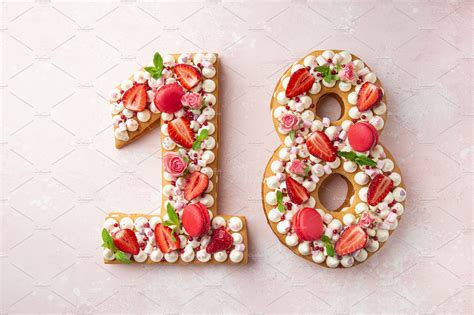 number 18 cake for birthday high quality food images