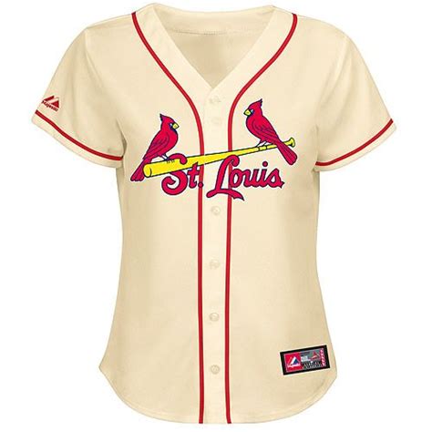 St Louis Cardinals Womens Alternate Replica Jersey By Majestic