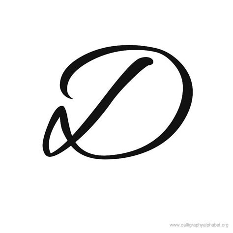 Thanks to its distinct flair, it can immediately add a touch of elegance, personalization. Calligraphy Alphabets D | Calligraphy, lettering, and the ...