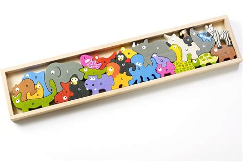 Animal Alphabet Parade Chunky Wooden Puzzle
