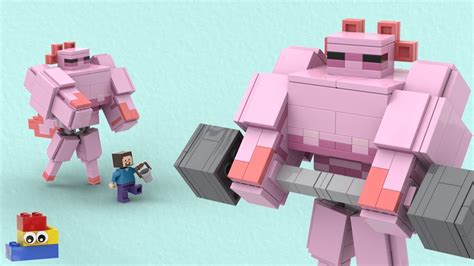 Its The Buff Axolotl Made Out Of Lego Tutorial Youtube