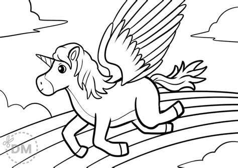 Free Coloring Pages Pegasus Coloring Pages