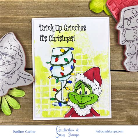 Grinch Christmas Card Nadine Carlier