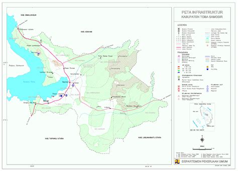 Peta Kabupaten Toba Samosir