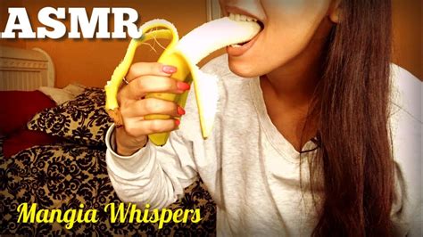 Asmr Eating Banana 音を食べる Mukbang Whispers Mangia Whispers Youtube