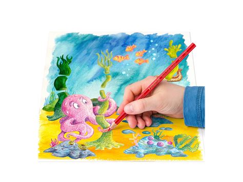STAEDTLER Noris Club aquarell - 12 crayons de couleur aquarellable - Crayons de couleur