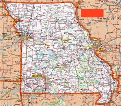 Printable Maps Of Missouri That Are Genius Tristan Website