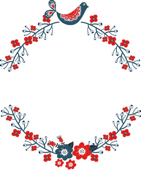 Free Image on Pixabay - Wreath, Frame, Floral, Flourish | Floral, Frame floral, Grinalda
