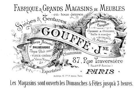 Free Vintage Clip Art Paris Advertising Ephemera The