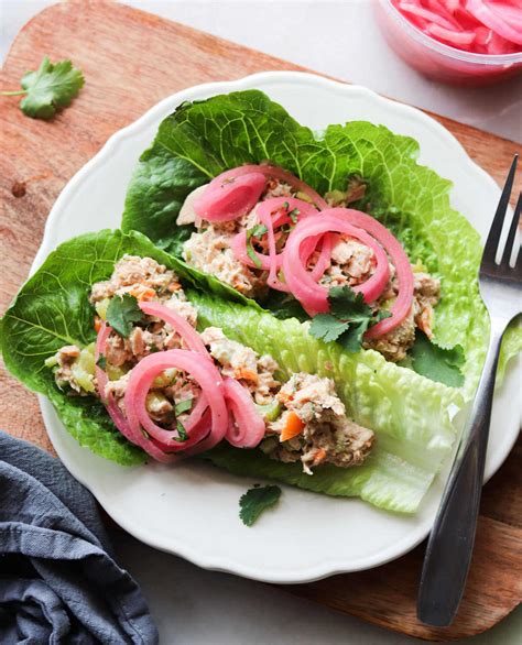 Spicy Tuna Salad Lettuce Wraps Whole30 Keto Cook At Home Mom