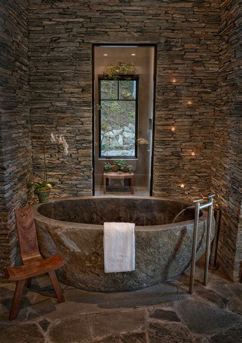 17 Charming Bathtubs Made Of Natural Stone For More Pleasant Look