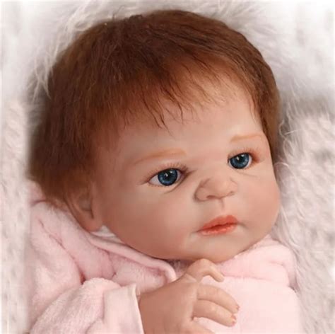 22 Full Silicone Lifelike Naked Reborn Baby Girl Doll Handmade Newborn